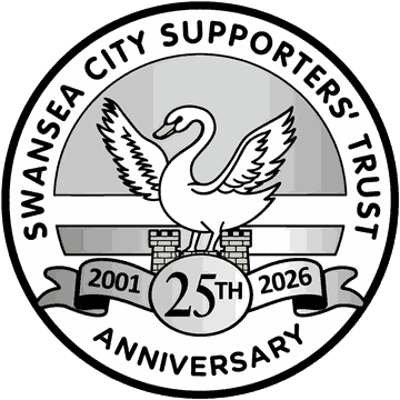 Swansea City Supporters' Trust 25th anniversary badge, 2001 to 2026